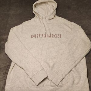 Champion Men's Gray Hoodie Authentic Pullover Size XL